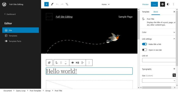 full-site-editing