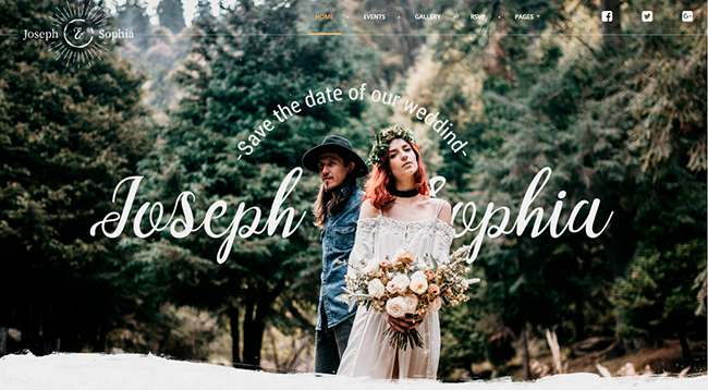 分享最具創意的婚禮網站實例及其設計技巧